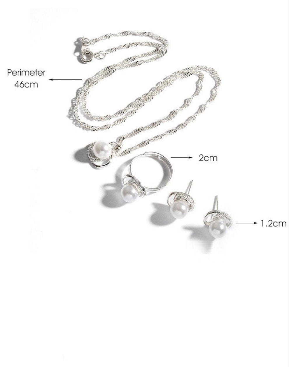 Elegant Pearl Pendant Set