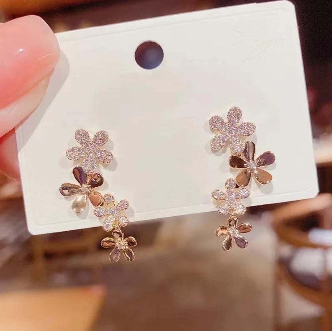 Flower drop Earrings