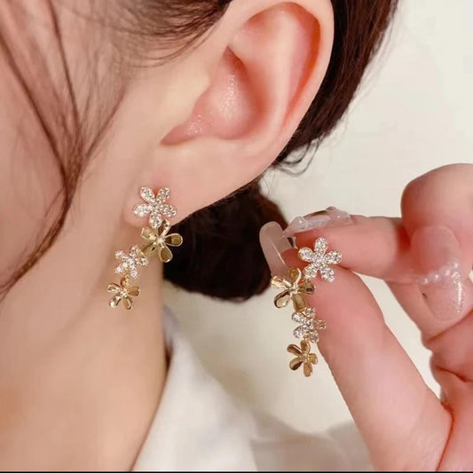 Flower drop Earrings